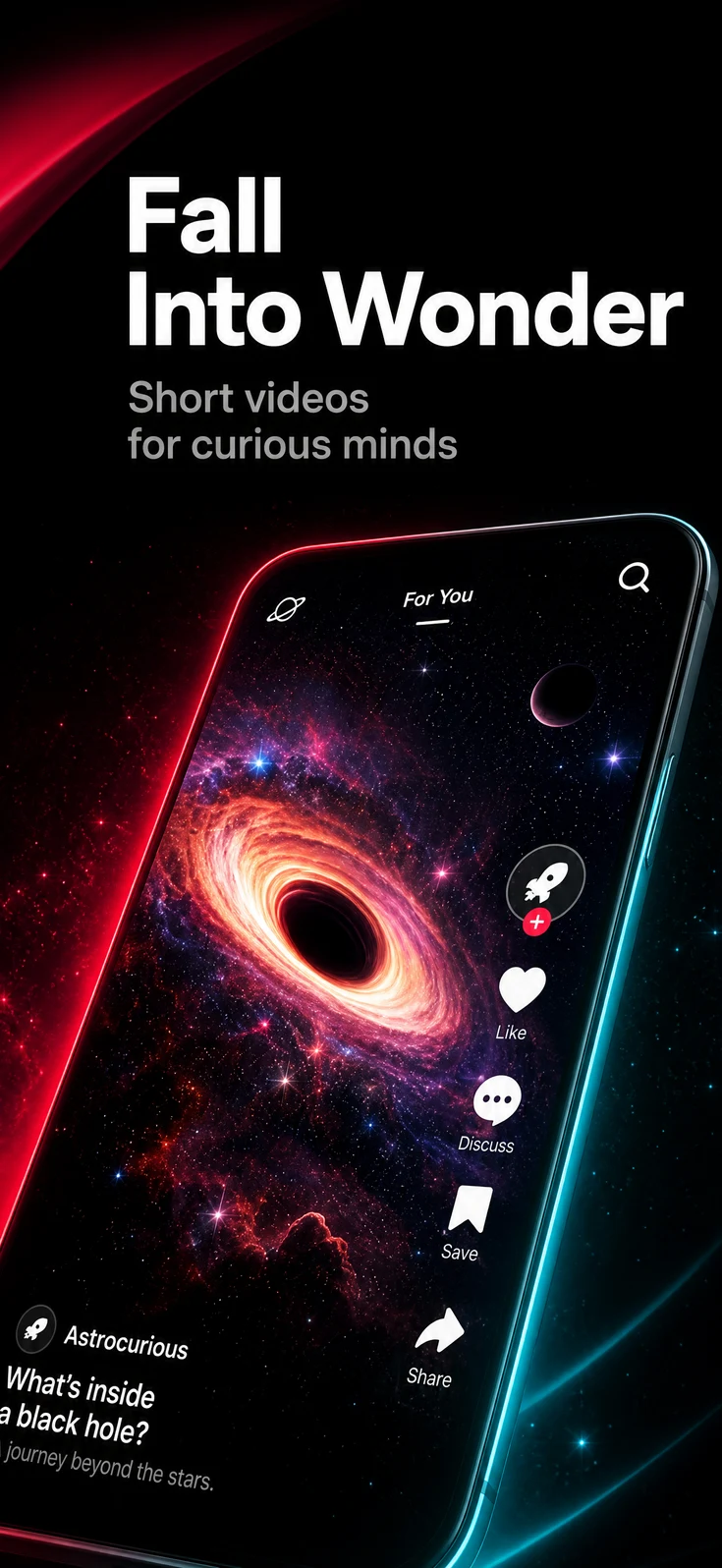 Generated App Store screenshot for a social science video app